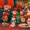Popular Soft Glue Christmas Cake Ornaments: Santa Claus & Snowman Inserts for Holiday Party Desserts