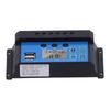 10A 12V 24V Solar   Controller, Dual USB PWM 3 Stage Battery Intelligent Regulator with LCD Screen and Dual Reverse Current  , for Home 