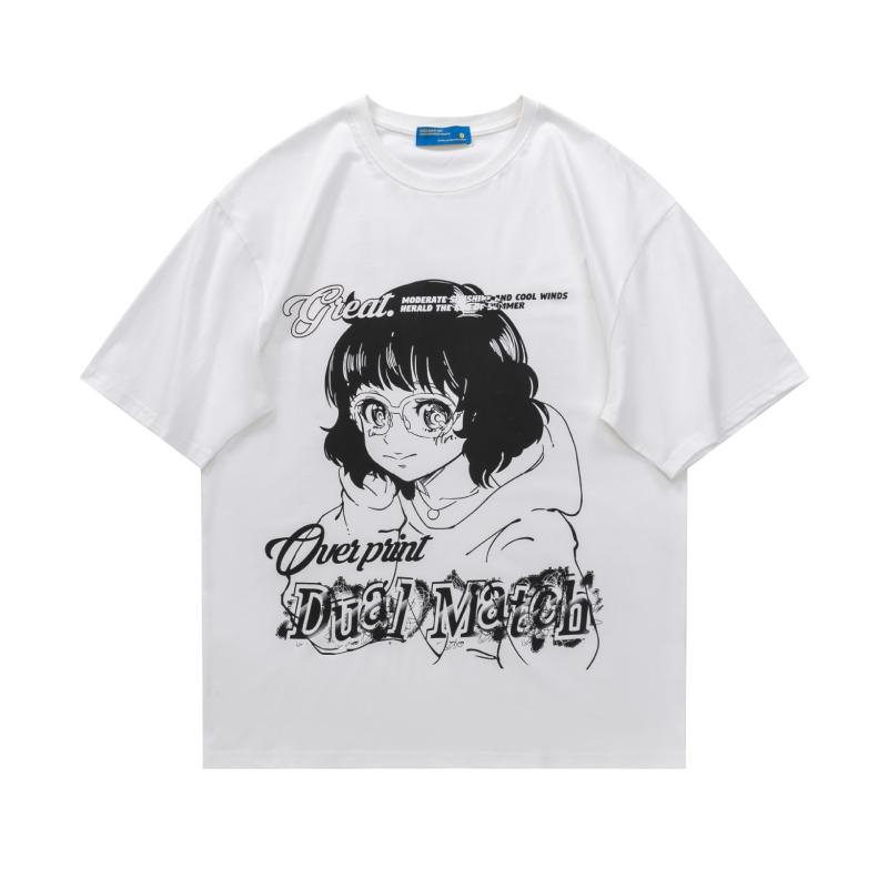 Streetwear Tshirts Y2k Clothes Japanese Style T-shirt Women's Short Sleeve Top Ladies Outfits Harajuku Clothing Kawaii Cute Tees