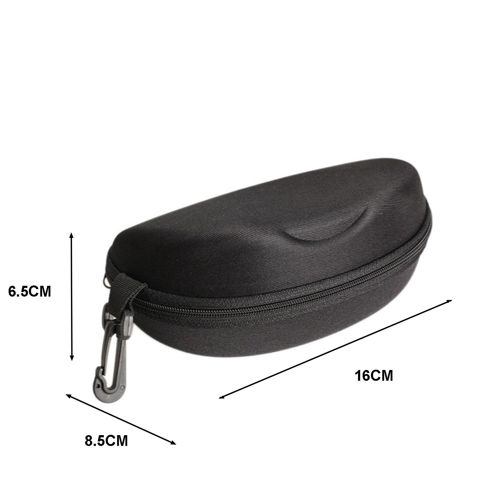 

Portable Hard Shell Sunglasses Protector Travel Zipper Eyeglasses Case Hook Suitable For Sunglasses Reading Glasses