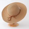 Beach Hat with Imitation Pearl Accents Full Face Sun Protection Flat Top Large Brim UV Blocking Summer Straw Hat