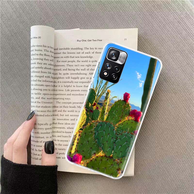 

Picturesque Desert With Cacti Phone Case For Redmi Note 13 12 Pro Plus 14 15 Pro 5G 11 11T 11E 11S 10 Pro 10S 9 9S Cover Cell Cl Note 11 Pro Plus