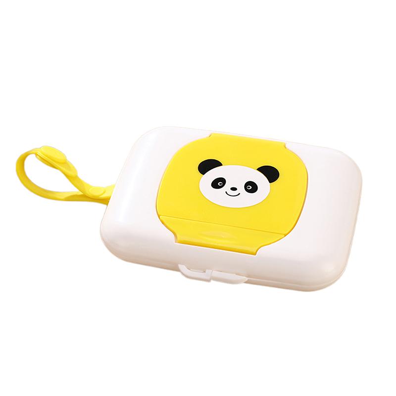 Baby Wipes Case Wet Wipe Box Dispenser For Stroller Portable Rope Lid Covered Tissue Boxes