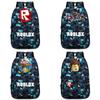 Stylish Roblox Backpack For Kids Featuring A Vibrant Cartoon Pattern And Large Capacity