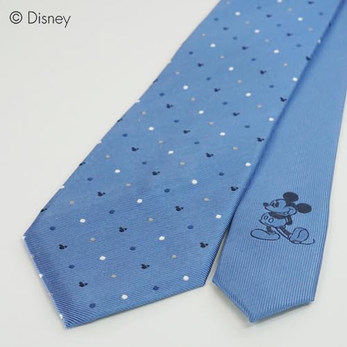 Tie Mickey Mouse Necktie Tie Bar Set Light Blue Necktie Tie Pin Present [Disney] & DN902516-2