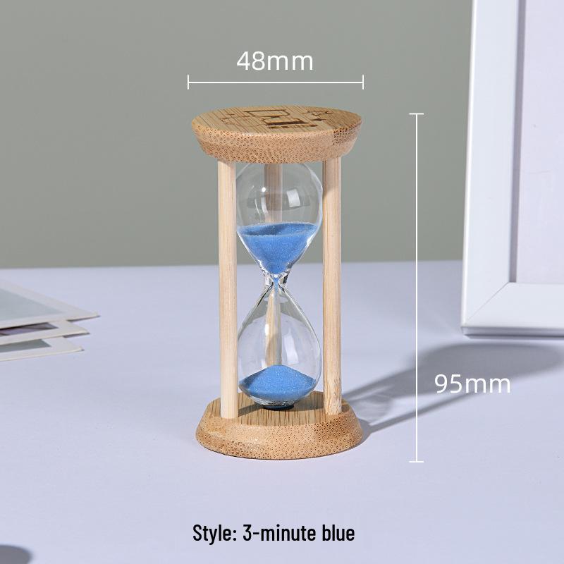 Bamboo & Wood Durable Hourglass Timer - Creative Design for High-End Decor