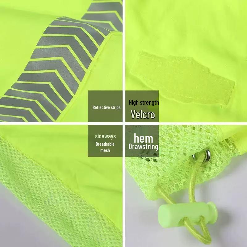 Reflective Pongee UV Protection Safety Vest: Lightweight, Breathable Traffic & Road Administration Apparel