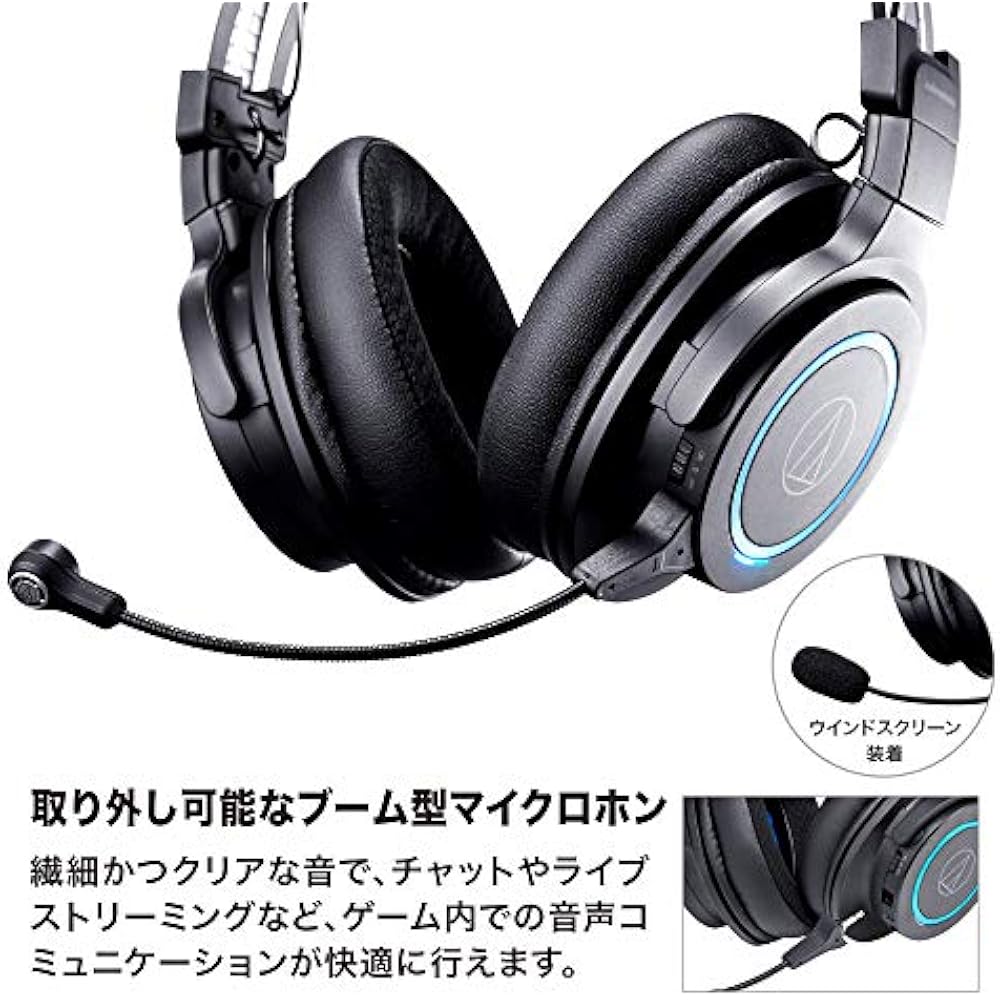 audio-technica audio-technica ATH-G1WL sealed wireless gaming headset for PC