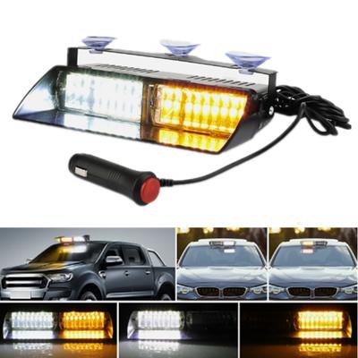 16 LED Blitzer Stroboskoplicht Auto Notfall-Warnlicht Auto LKW Windschutzscheiben-Blitzlicht Polizei-Licht Warnsignal für Windschutzscheibe
