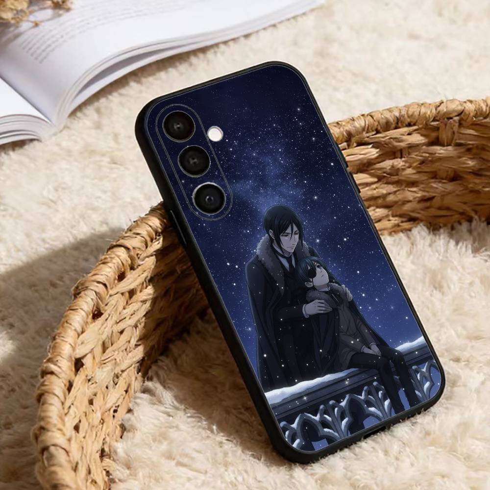 Schwarze B-Butler Anime Sebastian Handyhülle Für Samsung Galaxy A91,80,73,72 ,71,53,52,32 ,31,22,21s,20,Weiche Schwarze Hülle
