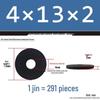Blackened Thickened Metal Flat Washer Spacer, Round, M3-M42