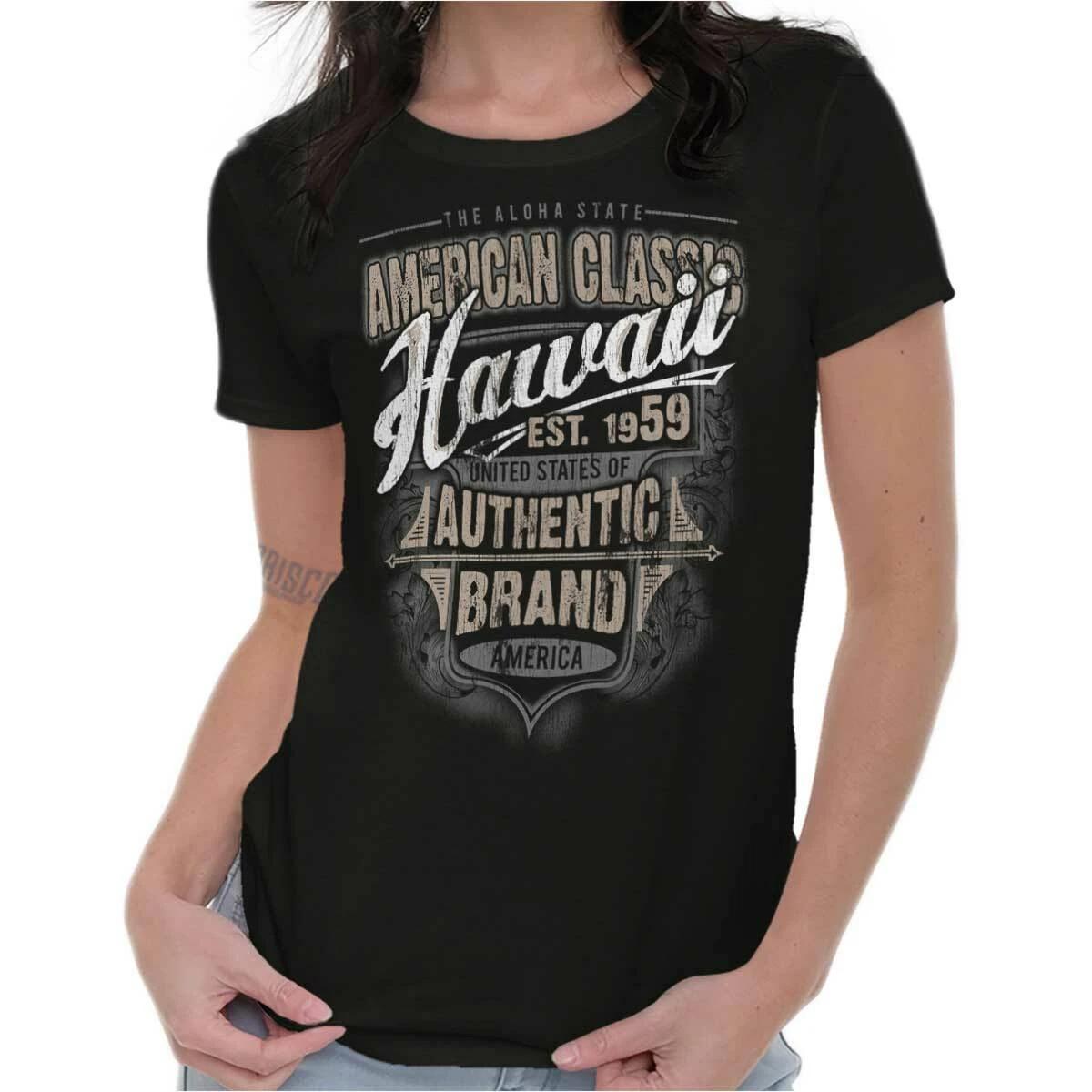 Hawaii American Souvenir Country HI USA Gift Graphic T Shirts for Women T-Shirt XXXXL