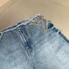 Amerikanische Retro-Stern-Hohl-Heiß-Diamant-Jeans Kinder Sommer Neu Spice Girl Design-Sinn Lässige Bodenwischer-Hose