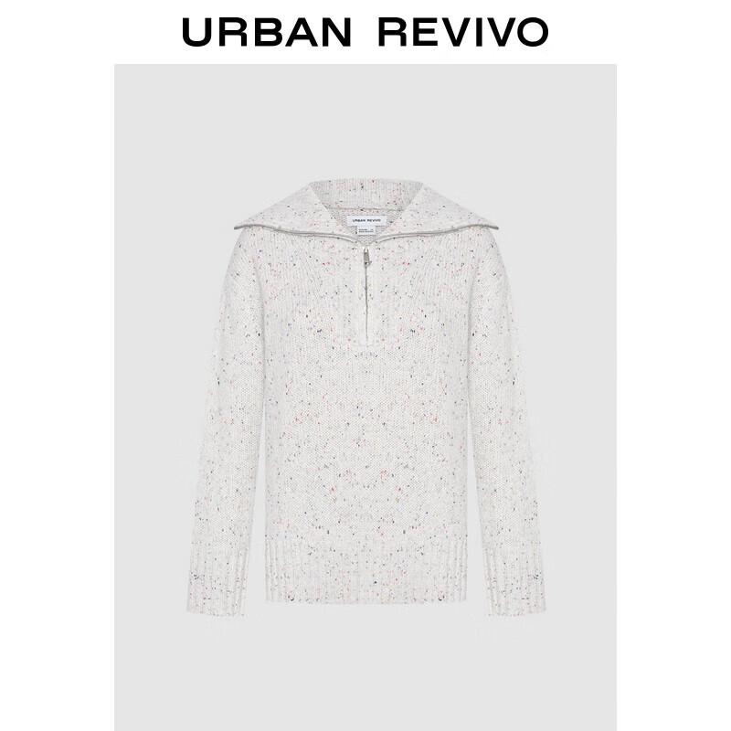 

Женский вязаный свитер на молнии с лацканами UR XS