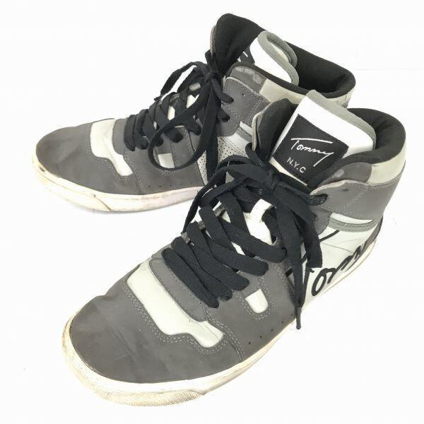 

TOMMY N.Y.C High Cut Sneakers Men’s 28.0 US10 Gray Short Boots(USED)