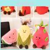 Adorable Dragon Fruit Watermelon Corn Plush Toy For Kids Decorative Pillow Gift