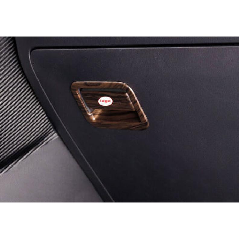 19- Inner Co-Pilot Storage Box Handle Brown Wood Grain Trim For Toyota RAV4