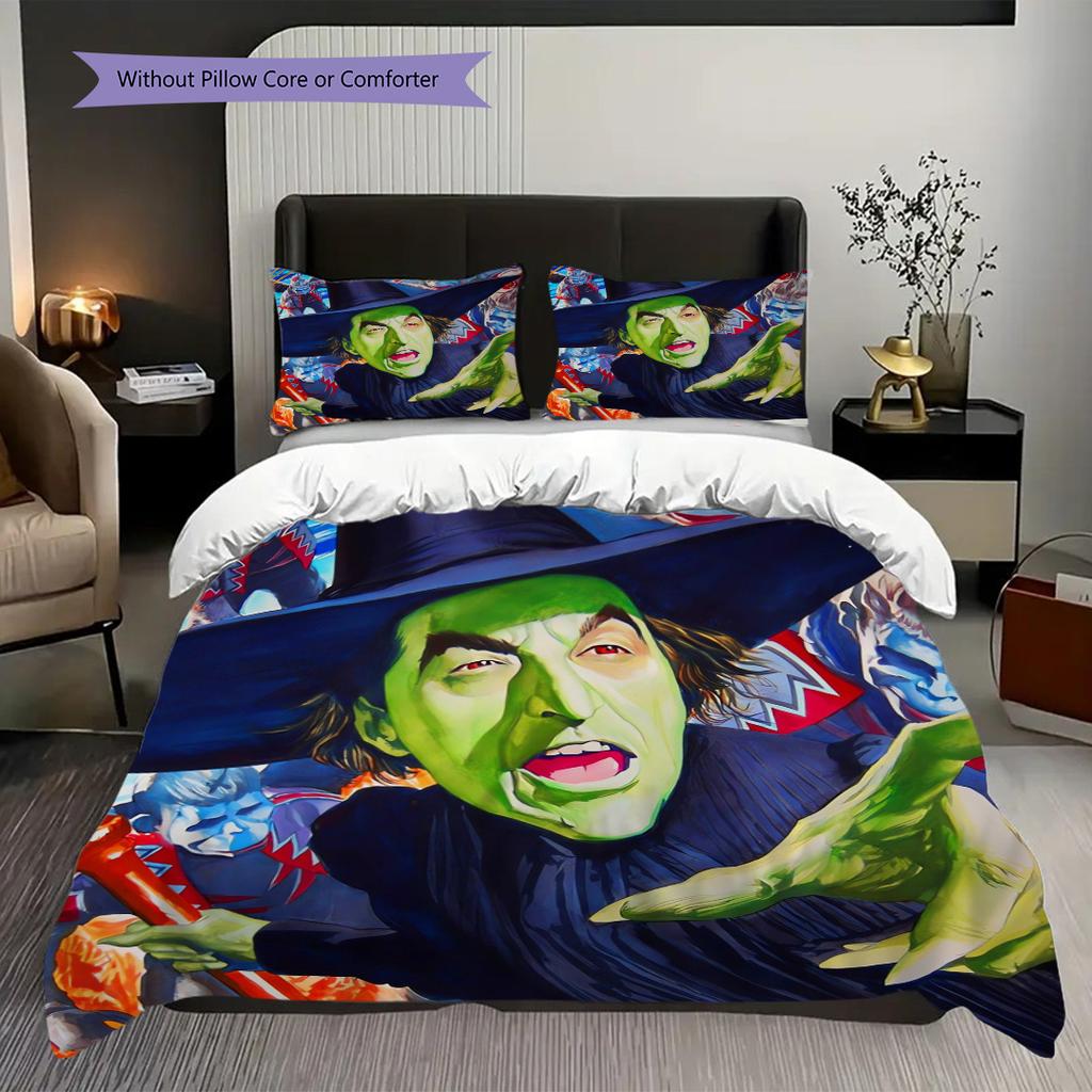 Magical Adventure Awaits Bedding (1 * duvet cover + 2 * pillowcase, without core) 2D Flat Christmas birthday gift Bedding set
