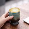 Retro Ceramic Coffee Cup Graffiti Kiln-Changed Latte Cup Creative Coarse Pottery Afternoon Teacup