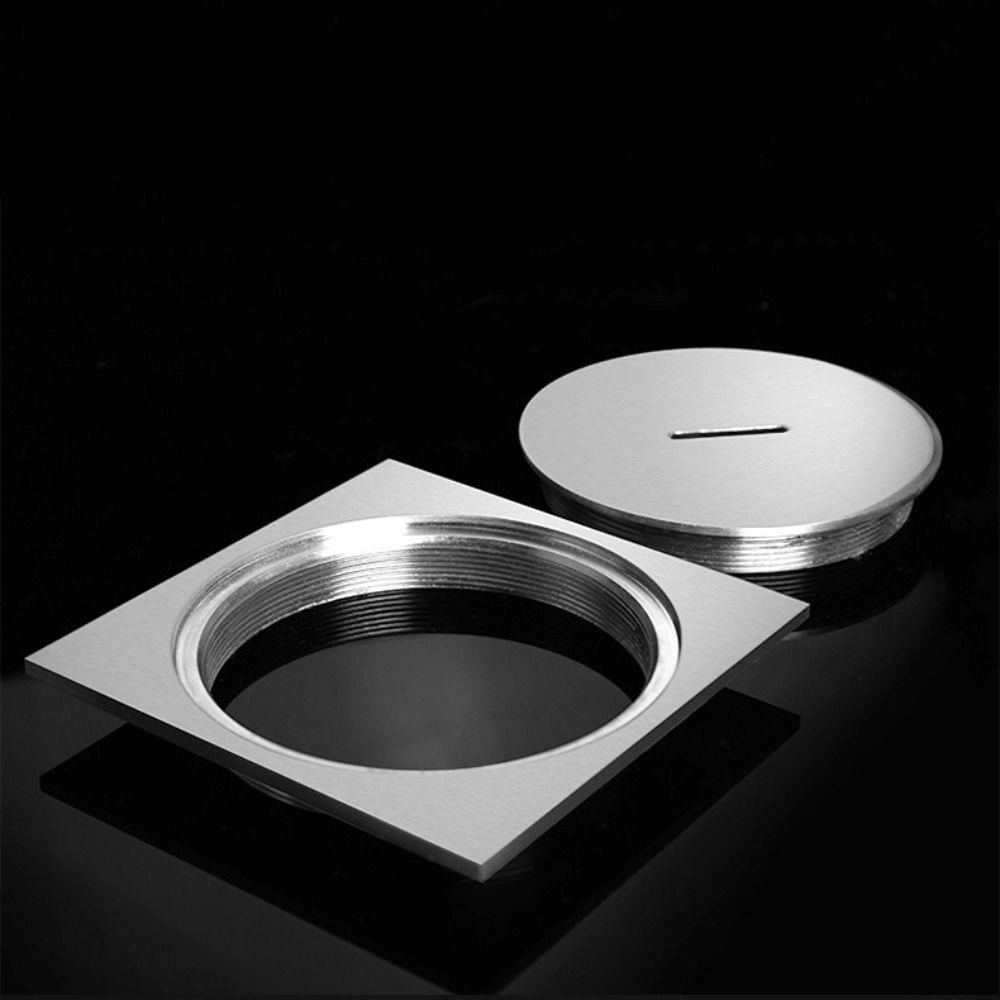 Stainless Steel Floor Drains Anti-odor Bathroom Drainage Square Shower Drain Kitchen