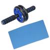 Fitness UltraQuiet Abdominal Dual Exercise Wheel Workout Roller with Knee Pad Equipment