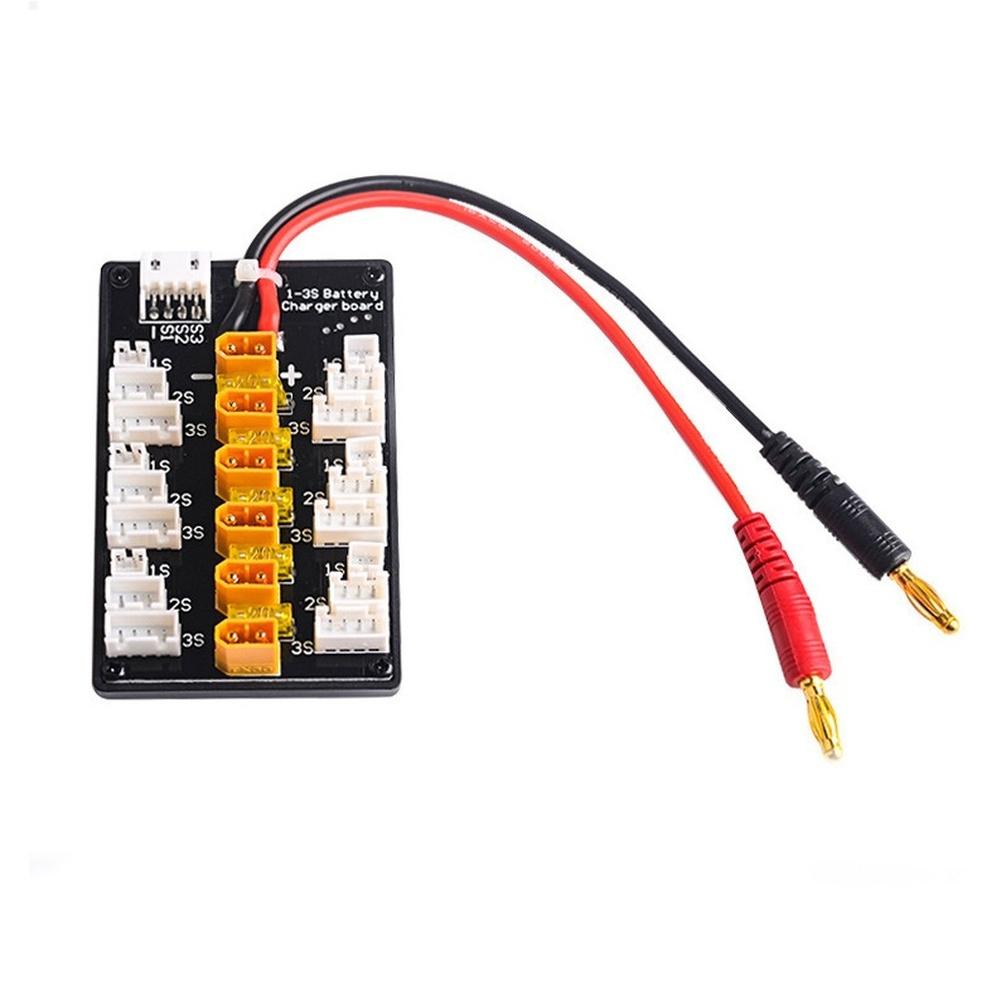 For XT30 Parallel Charging Board for 1S 3S Lithium Batteries Compatible with For B6 For B6AC Chargers and Expansion