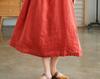 Japanese Women's Loose-Fit Cotton & Linen Irregular Hem Dress