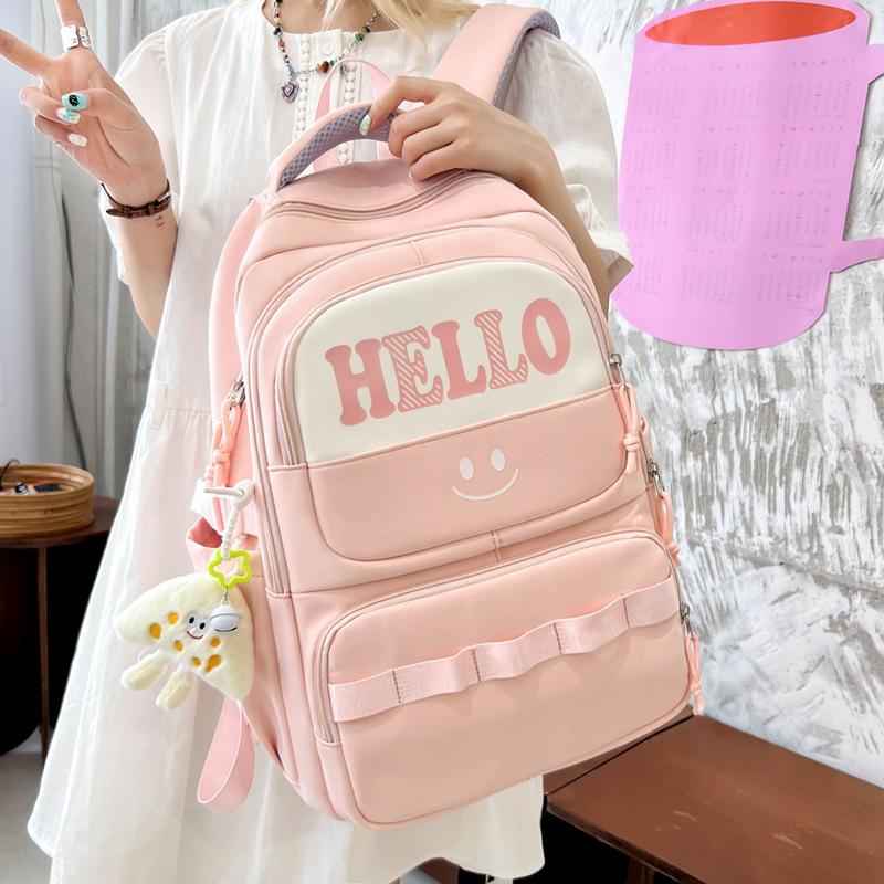 Junior High School Student Schoolbag Large Capacity New Japanese Backpack Men and Women the Same Style Fashion Simple Travel Leisure Backpack Women