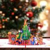 Handcrafted 3D Paper Sculpture Christmas Greeting Card Featuring Cats Design And Recyclable Ecological Friendly Materials