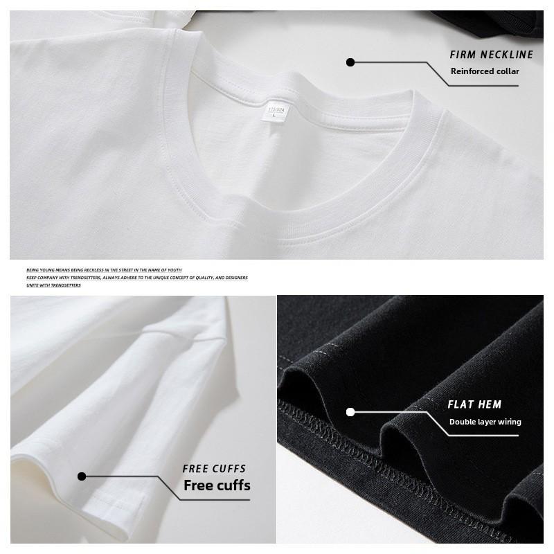 GMXIA Sommer Vintage Damen T-Shirt mit Aufdruck Reine Baumwolle Kurzarm T-Shirt Damen Ins Mode Locker Lässig mit Damenoberteil