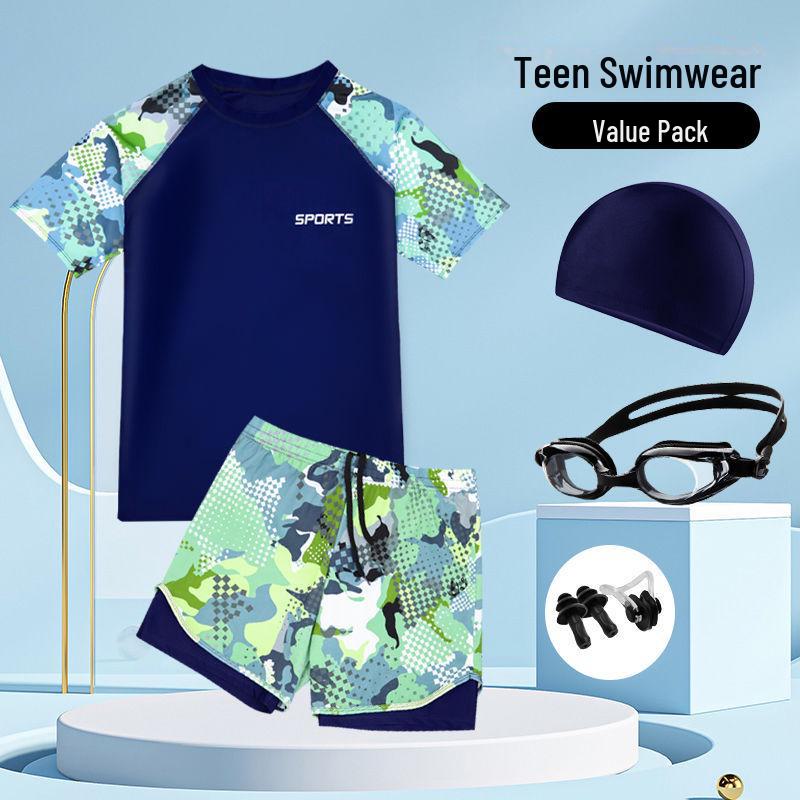Traje de Baño Dividido de Secado Rápido para Niño - Para Niños y Adolescentes