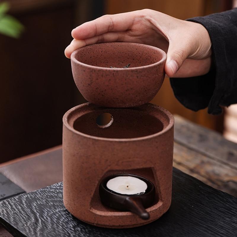 Ceramic Aromas Diffuser for Essential Oil and Wax Melts with Tealight Holder Spoon Home Office Decoration Tea Warmer