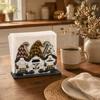 Napkin Holder, Wooden with Open Design, Easy Paper Towel Access Retro Style Dispenser, for Kitchen Dining Table Decor
