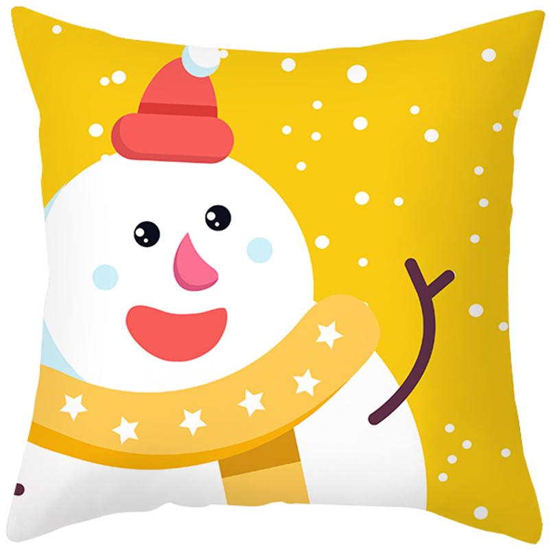 Cartoon Christmas Tree Elk Snowman Christmas Decoration Pillow Set Solo -Launched Room Automobile Study Office Pillow Pillow