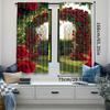 2 Stuks Lente Tuin Gordijn Valentijnsdag Bloemen Bruiloft Bruidsfeest Decoraties Lente Tuin Veel Andere Gelegenheden