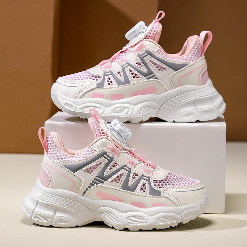 Kids' Mesh Sports Shoes 2025 - Breathable, Soft Sole, Spring & Summer Basketball Sneakers for Girls