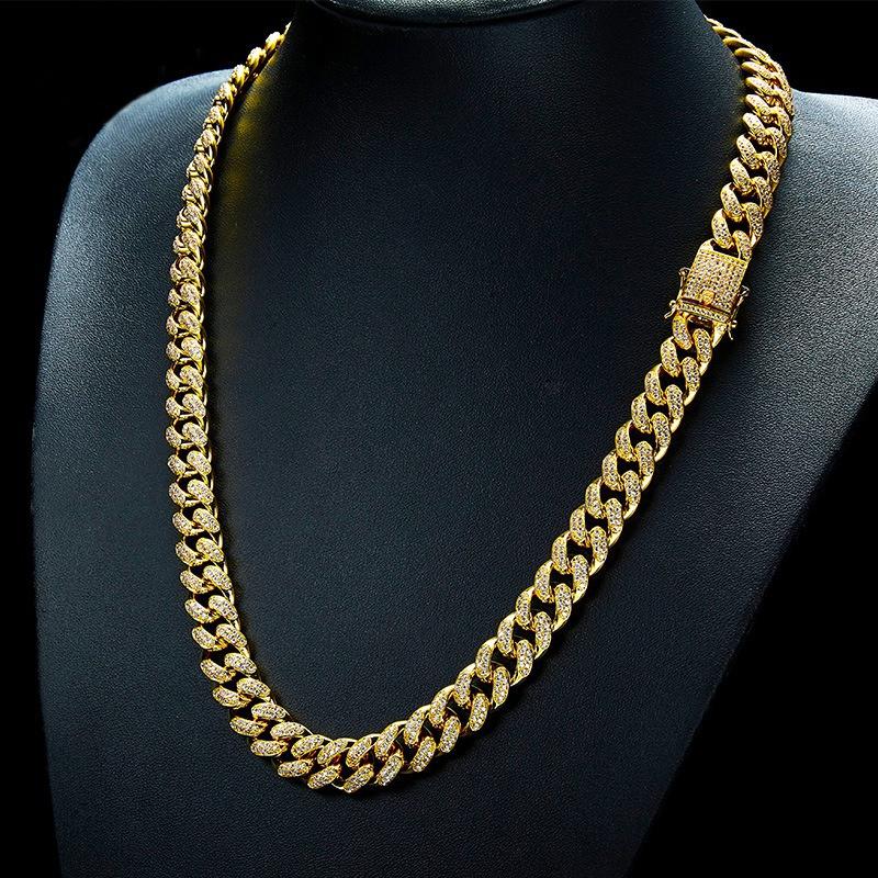 Jewelry 14K Gold Necklace 12mm Width 
