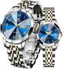 OLEVS Couple Popular Couple Stylish Quartz Stainless Date Luminous Analog White Perfect Gift Watches, Watches, Movement, Steel, Waterproof, Display,