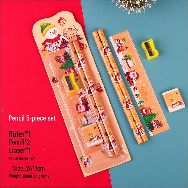 Christmas Handbag 6-Piece Set: School Stationery Gifts for Kids