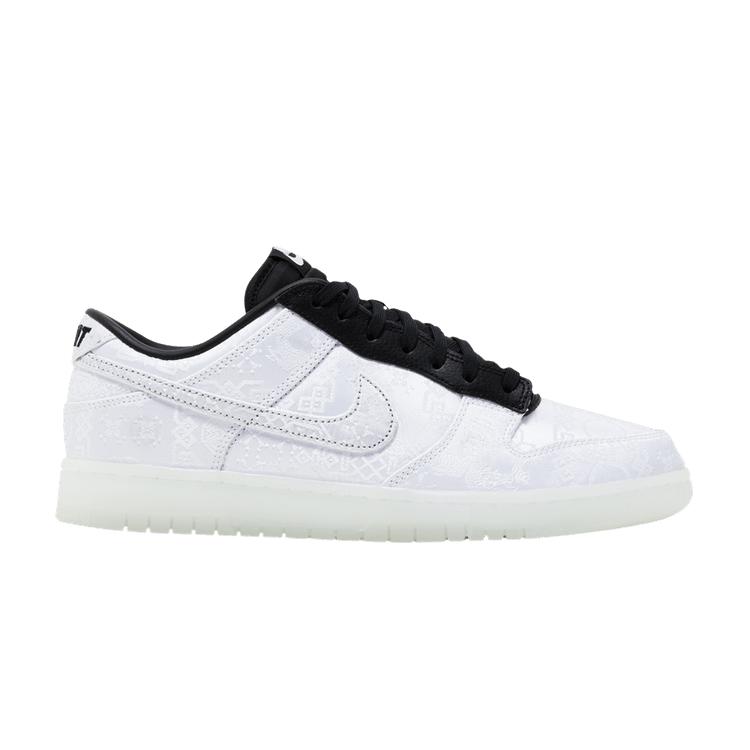Herren Sneaker Nike Dunk Low CLOT Fragment Weiß Weiß/Schwarz 36.5 white