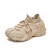 Shoes women's spring and autumn platform dad shoes women's breathable fly-woven socks sneakers women's octopus casual shoes heightening shoes