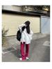 2024 Spring/Autumn Women's Loose Slit Long Sleeve White Shirt - College Style