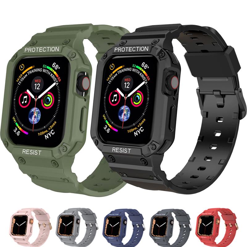 

Ремешок для Apple Watch 49 мм 45 мм 44 мм 42 мм 41 мм силиконовый браслет для iWatch Series Ultra 8 7 6 SE 5 4 3 Аксессуары для ремешка для часов