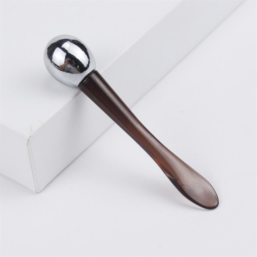 Beauty Eye Roller Massage Stick Eye Cream Applicator Cosmetic Spatula Anti Wrinkle Facial Spoon Gold Alloy Face Skin Care Tool