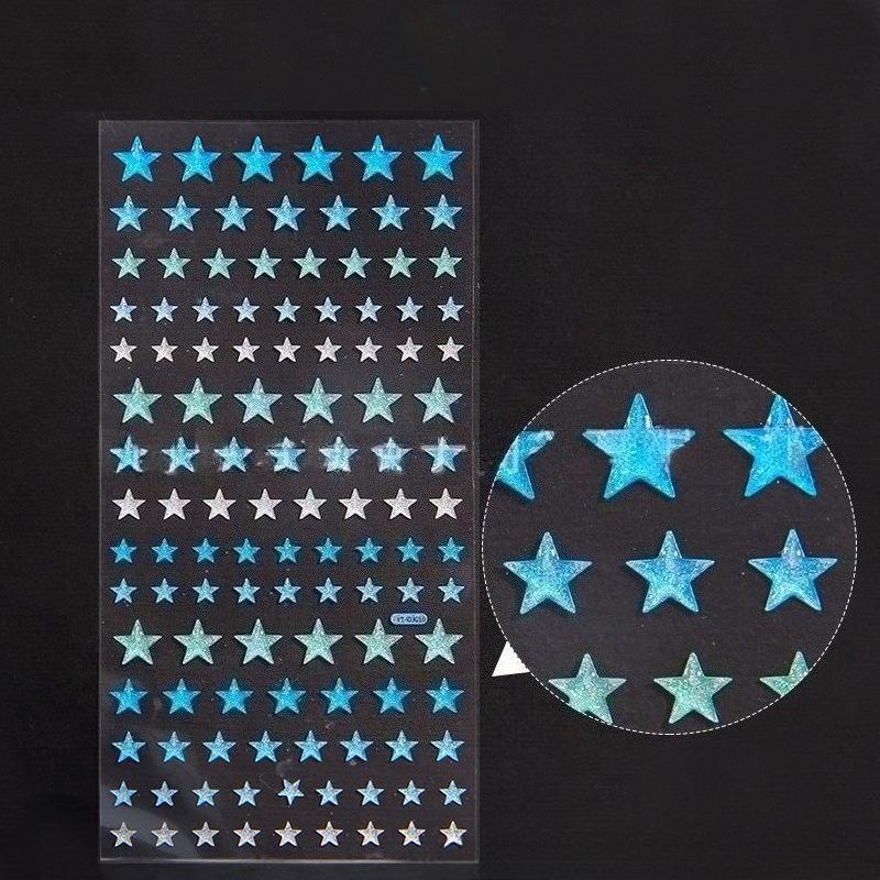 Crystal Love Star Sticker 3D Shiny Three-Dimensional Sticker Phone Notebook Diary DIY Decorative Scrapbook Sticker Girl Gift