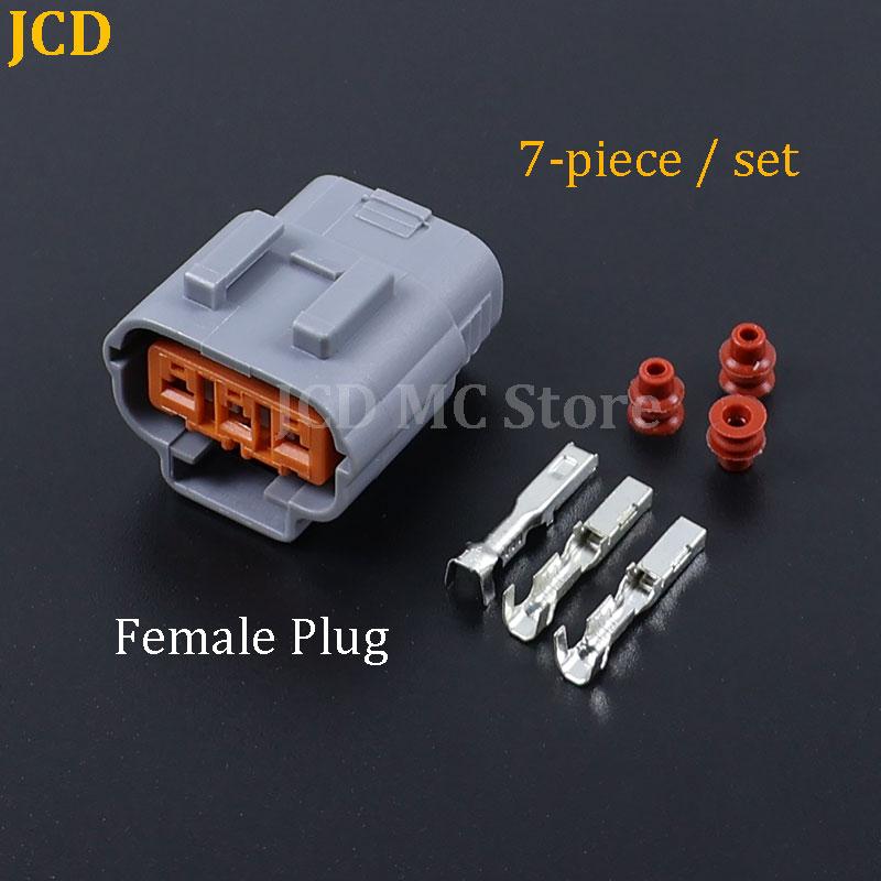 1Set 3 Pin 6195-0009 6195-0012 DL 090 Waterproof Sensor Connector For Mazda RX8 Ignition Coil 3Pin Socket Connector With Wires