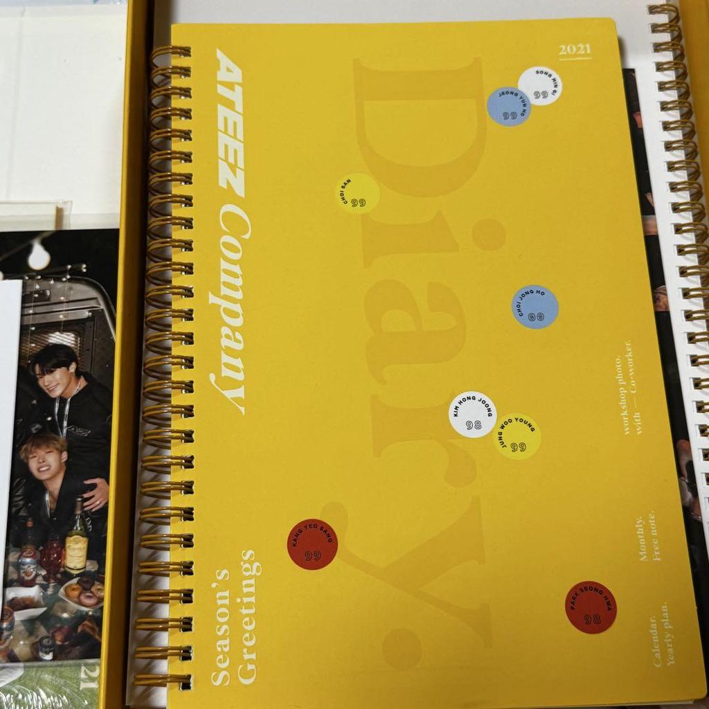 [USED] ATEEZ Sun Employee ID Card Included Sea Green 2021