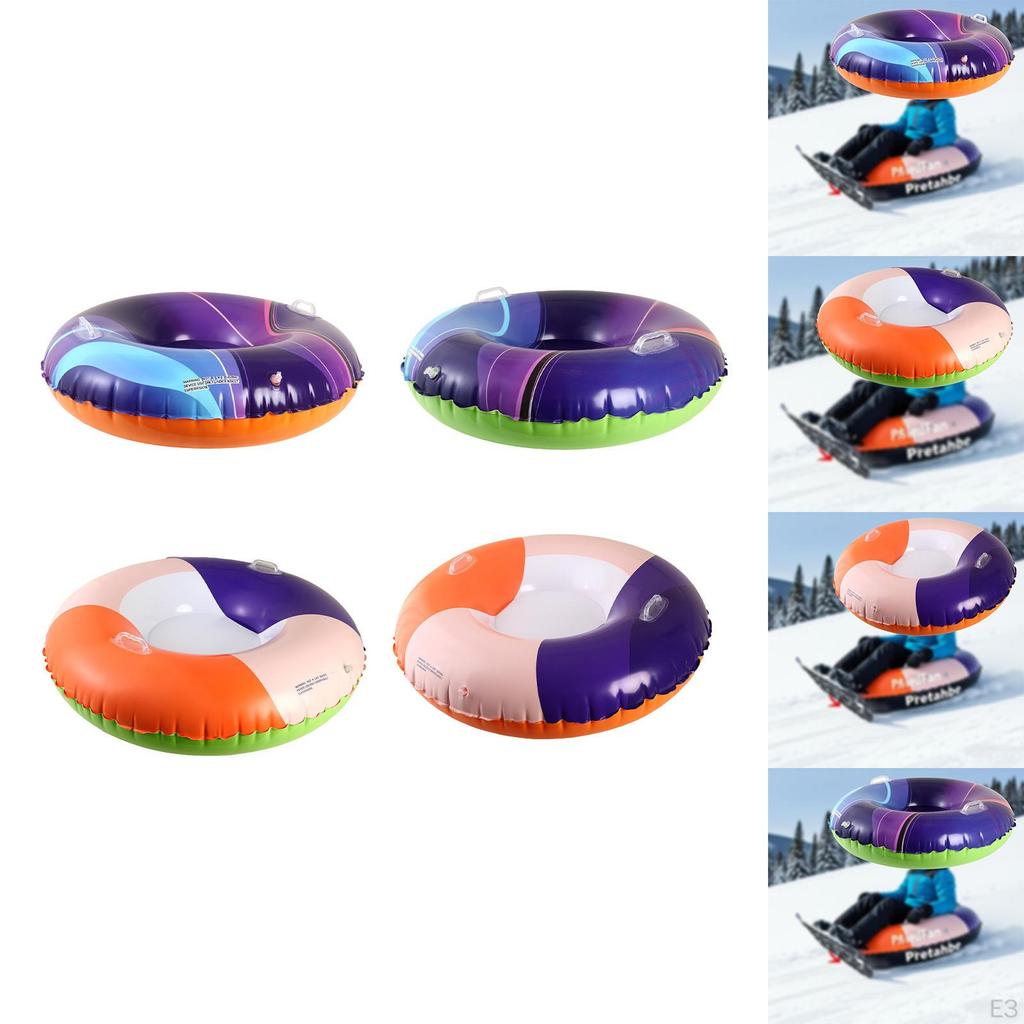 Aufblasbare Schnee-Rutsche Schlitten Outdoor-Aktivitäten Kältebeständiges Winterschlitten-Spielzeug mit Griffen