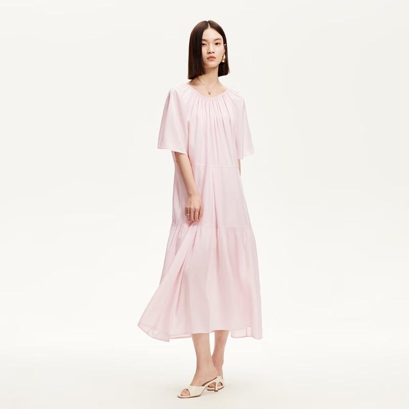 VEROMODA 2025 Summer Lyocell Blend Back Cutout Long Dress