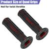 7/8 Handlebar Grips Rubber ATV Handle Grips Replacement For Rancher 350 420 FourTrax 200 300 Recon 250 Sportrax 250EX 300EX 400EX Foreman 400 Artic